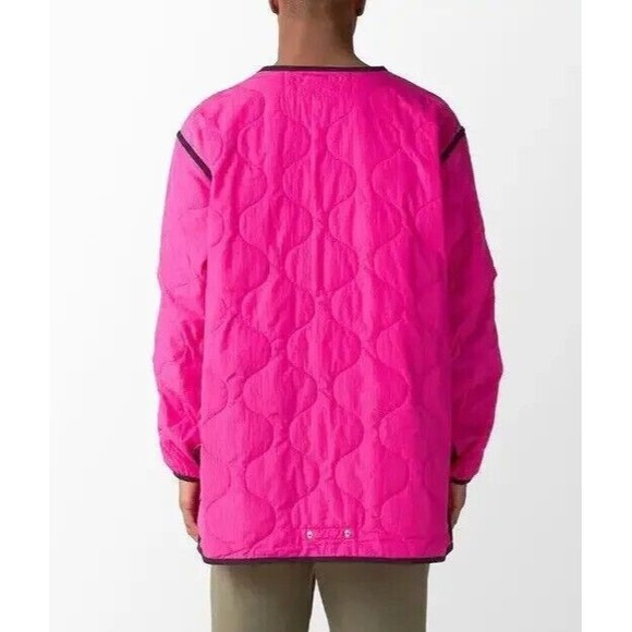 Nike Therma-Fit Oversized Parka 3-in-1 Jacket Size M Smoke Grey Pink DQ4926-070 - Picture 14 of 14